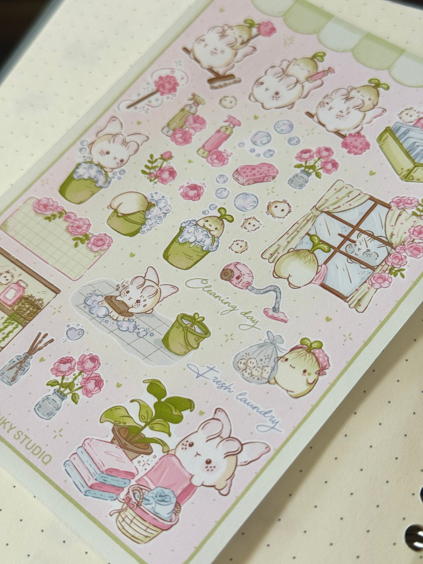 Cleaning day 🫧🧽 sticker sheet