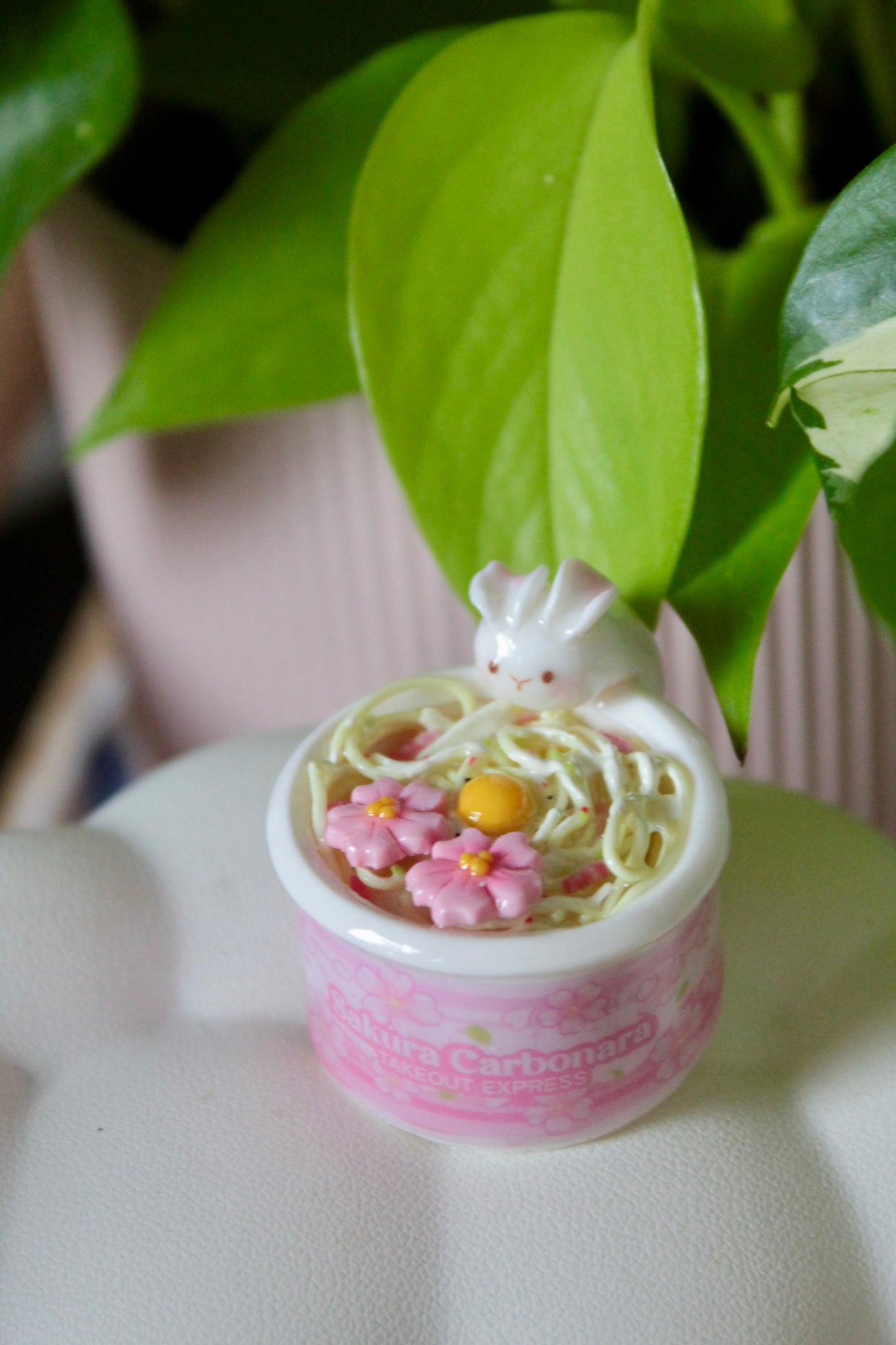 Sakura Carbonara bunny spinner