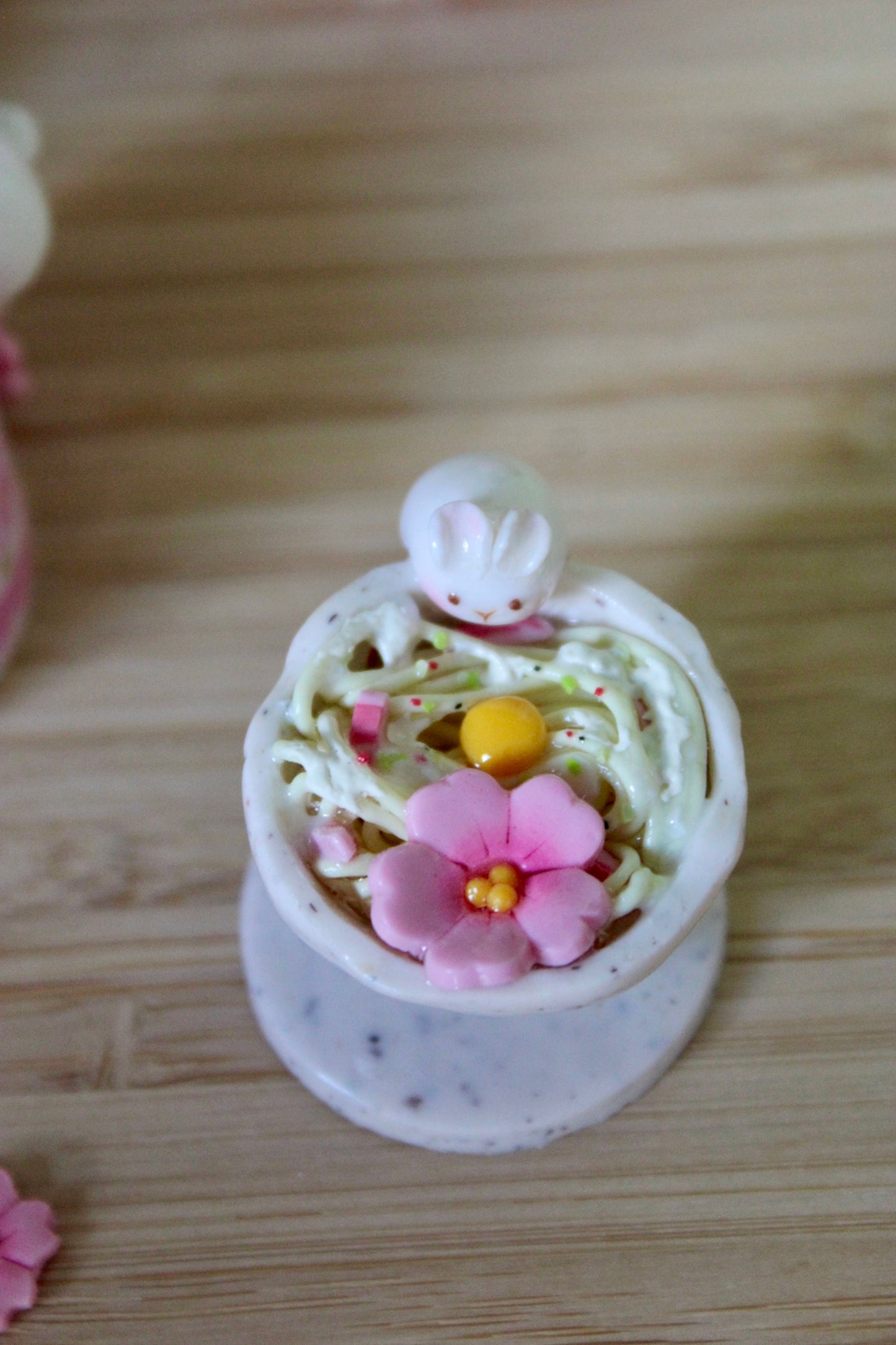 Sakura Carbonara bunny spinner